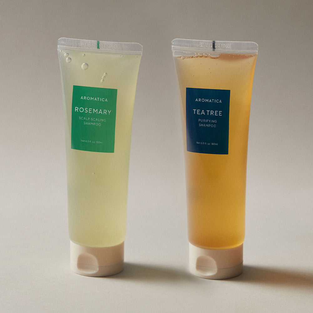 Aromatica Rosemary Scalp Scaling Shampoo 180ml + Tea Tree Purifying Shampoo 180ml