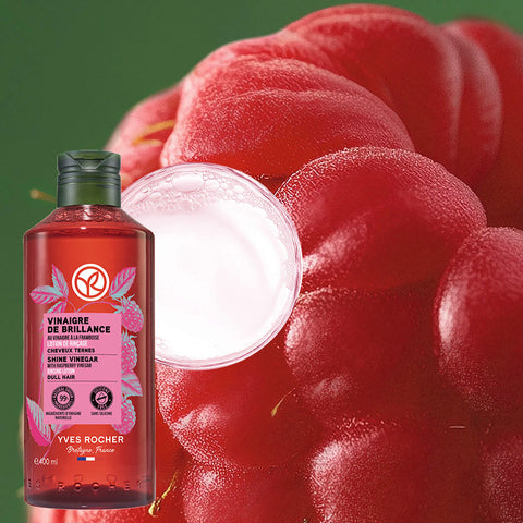 Yves Rocher Raspberry Shine Hair Vinegar 400ml (3 Pack)