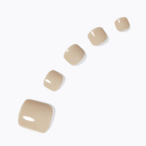 Dashing Diva Magic Press Pedicure Cream Beige