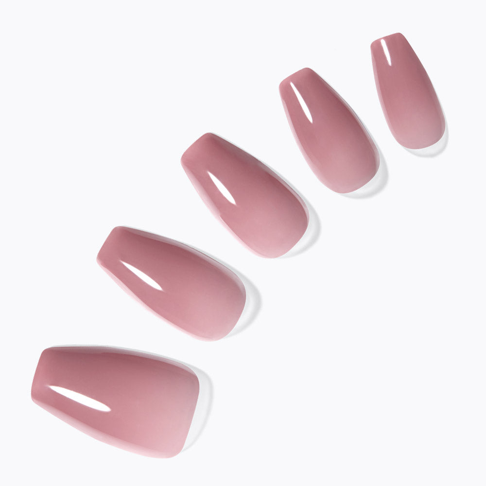 Dashing Diva Magic Press Pink Rouge (Coffin) Nail Tips