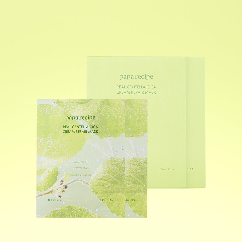 Papa Recipe Real Centella Cica Cream Repair Mask (10 sheets x 2)