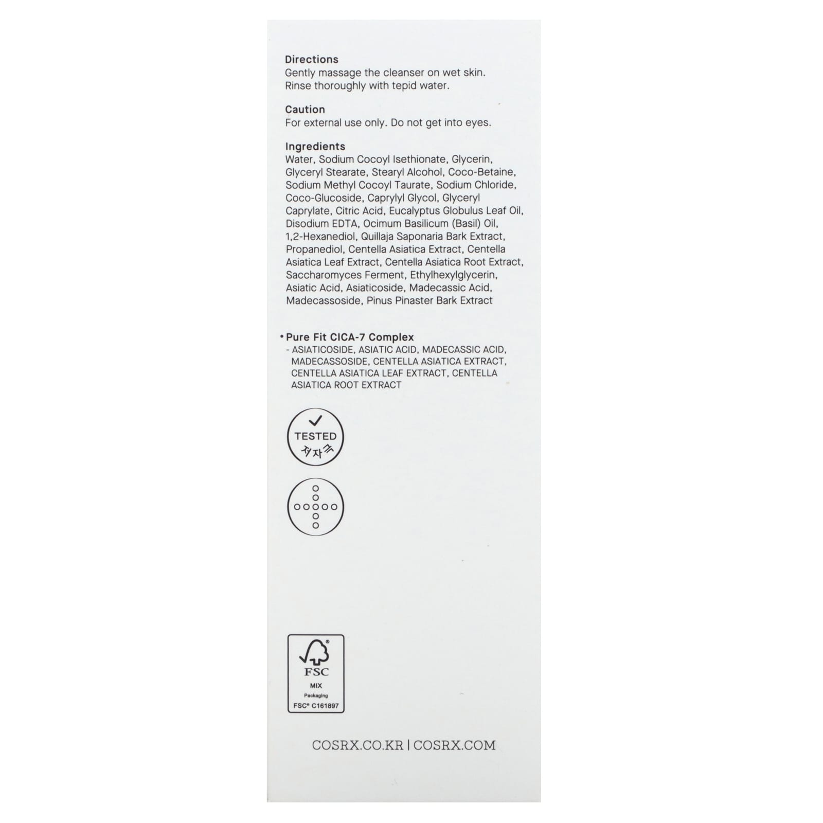Soonsu Beauty Cica Cleanser Cica-7 Solution texture close-up