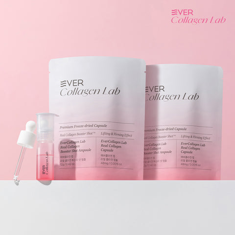 Newtree Ever Collagen Lab Freeze-Dried GPH Collagen Booster Shot Ampoule (Hyaluronic Acid PDRN) 2 Ampoules