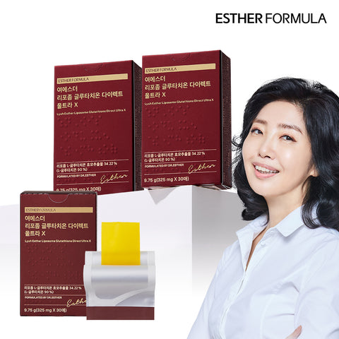 Esther Formula Liposomal Glutathione Direct Ultra X 325mg 30-count x 3