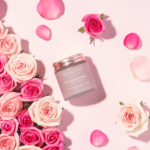 Mary&May Vegan Rose Hyaluronic Hydra Wash-Off Mask 125g (5 Types)