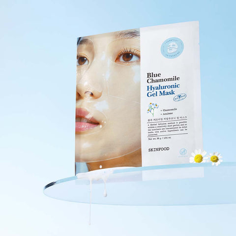 Skinfood Blue Chamomile Hyaluronic Hydrogel Mask Pack 5P