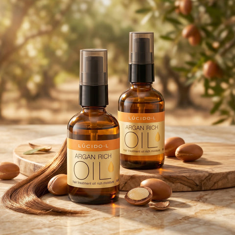 Bifesta Lucido-L Argan Hair Treatment Rich Oil 60ml (2 Pack)