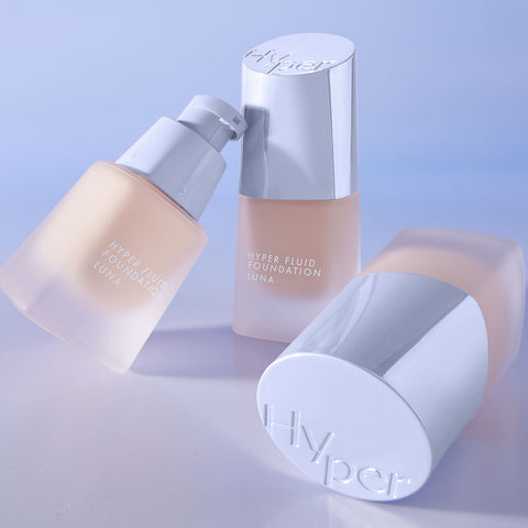 Luna Hyper Fluid Foundation 17ml + Hyper Cover Tip Concealer 6g (Set) (Includes Hyper Primer & Shopping Bag)