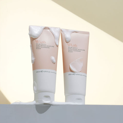 W.Lab Cica C Hyaluronic Moisture Deep Cleansing Foam 200ml (3 Pack)
