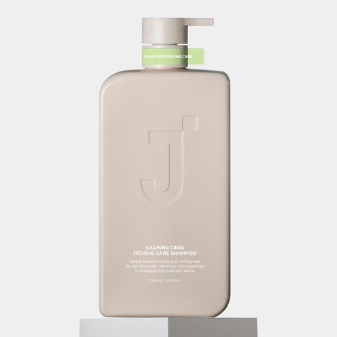 Jsoop Calming Cera Shampoo 1000ml - Soothing Care for Itchy, Sensitive Scalp & Dandruff