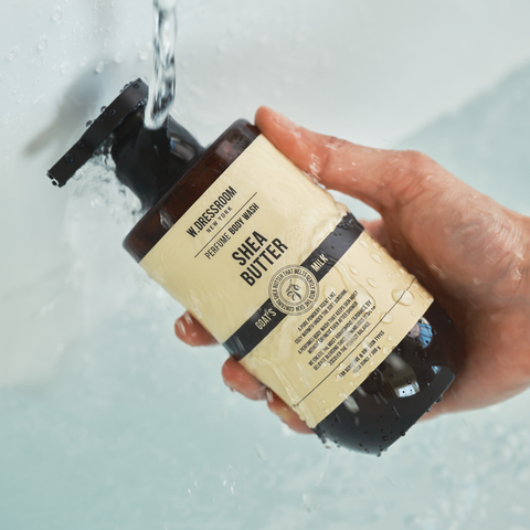 W.Dressroom Shea Butter & Goat Milk Body Wash 300g + Body Lotion 300ml (1+1 Set)
