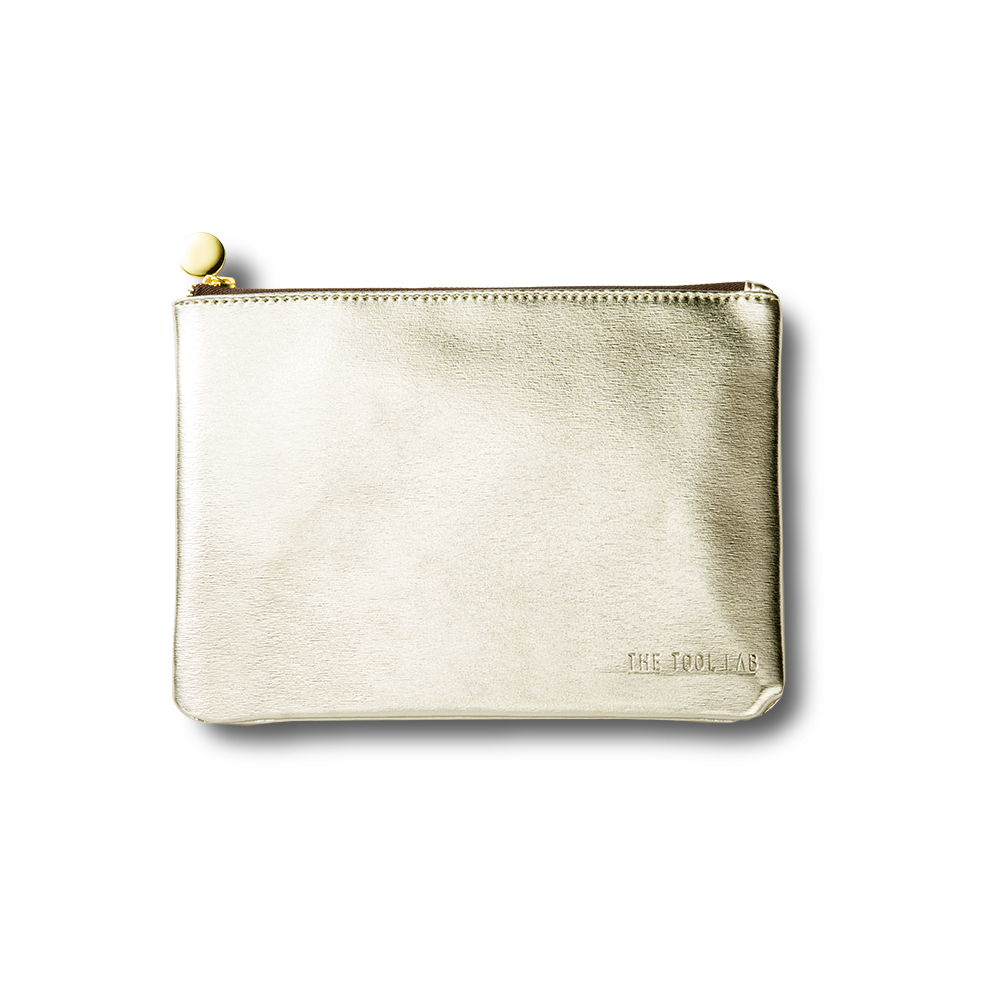 The Tool Lab 903 Makeup Pouch Light Gold Large (16.5 x 22 cm)