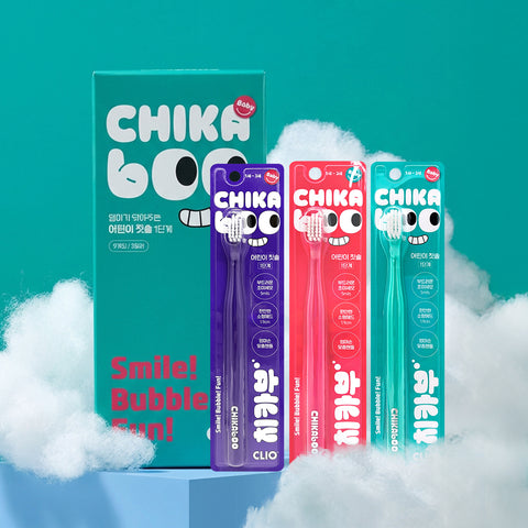Clio Chikabu Soft Baby & Toddler Ultra-Fine Bristle Toothbrush - Stage 1, 9 Pack