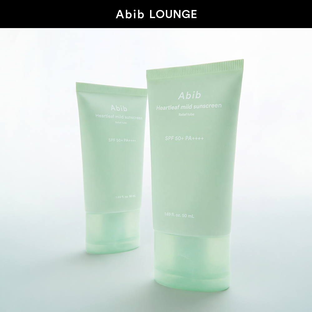 Abib Lounge Exclusive 1+1 Houttuynia Mild Sun Cream Relief Tube 50ml SPF50+ PA++++