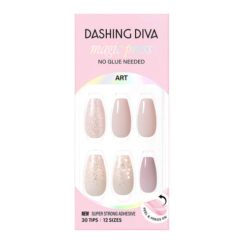 Dashing Diva Magic Press Calming Lilac (Coffin) Nail Tips