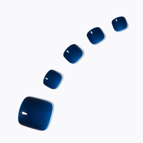 Dashing Diva Magic Press Pedicure Dark Blue