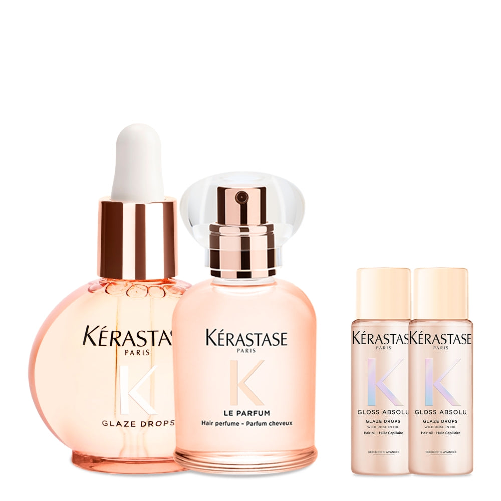 Kerastase Gloss Absolu Perfume Hair Mist & Perfume Hair Oil Set (Floral Bouquet includes 2 x 15ml Hair Oil)