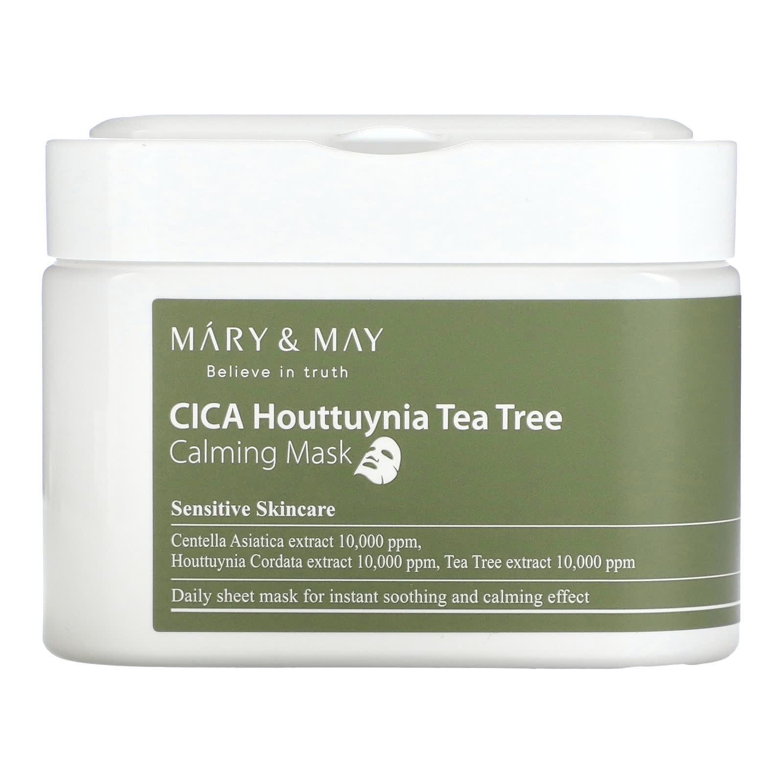 Soonsu Beauty CICA Houttuynia Tea Tree Calming Mask front view