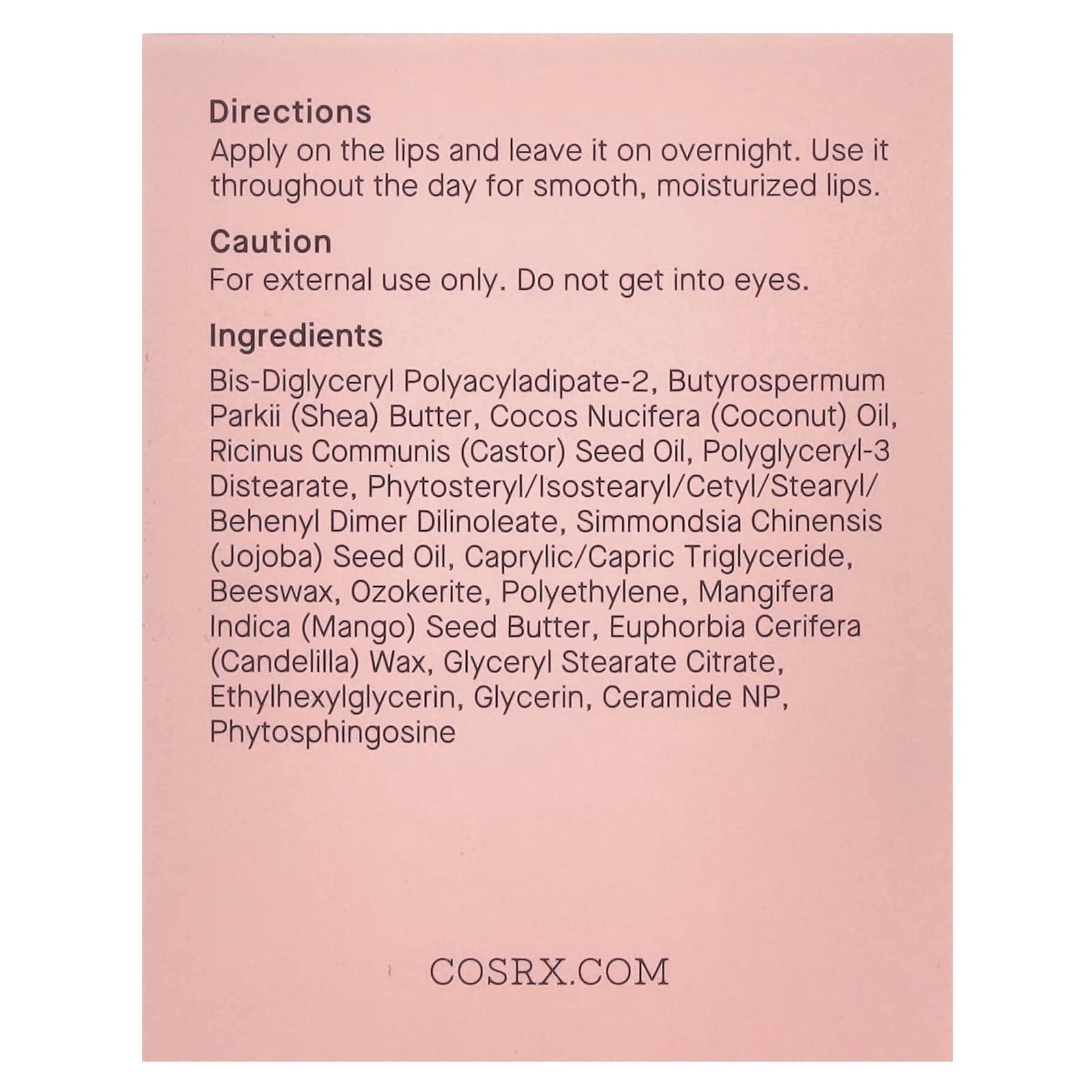 Soonsu Beauty Lip Sleep Ceramide Lip Butter Sleeping Mask texture close-up