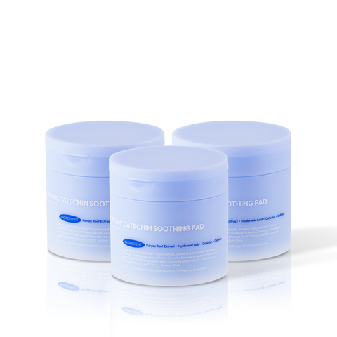 Itfu Hyaluronic Acid & Green Tea Catechin Soothing Pads (Cooling De-puff) 70 sheets x 3