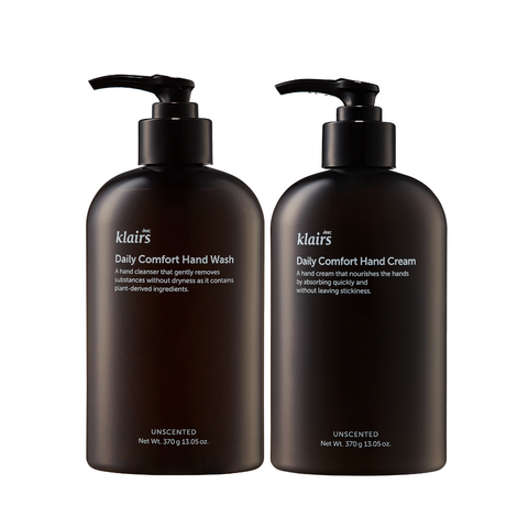 Dear Klairs Daily Comfort Hand Wash + Cream Set (370 ml)