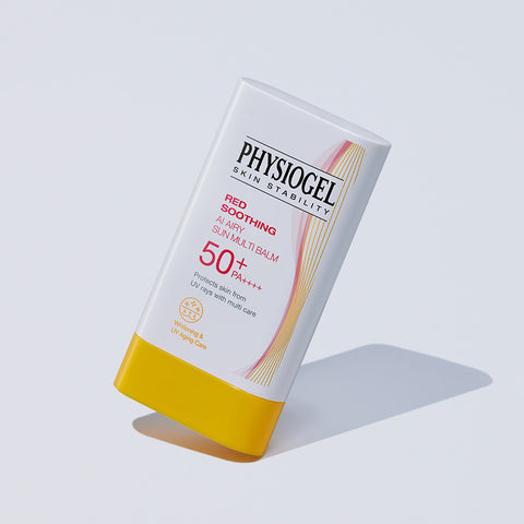 Physiogel Red Soothing AI Sun Stick Multi-Balm 17g x2 Set + Free DMT Cleansing Gel 30ml + Daily-Mune Ampoule 7-Pack Kit + Hologram Pouch