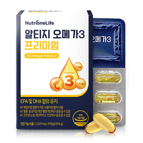 Nutrione rTG Omega-3 Premium 1020 mg x 30 Capsules (6 Pack)