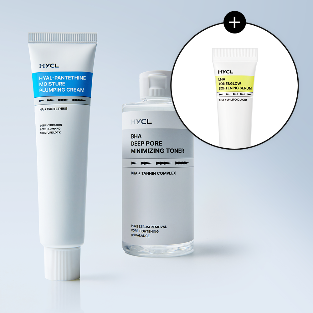 HYCL BHA Toner 200ml + Plumping Cream 70ml 2-Piece Set