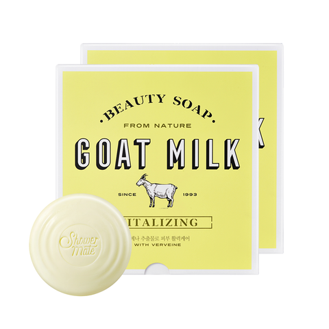 Shower Mate Goat Milk Soap Original 90g x24 + Soft Bubble Hand Wash 500ml