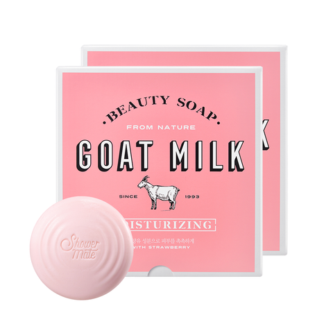 Shower Mate Goat Milk Soap Original 90g x24 + Soft Bubble Hand Wash 500ml