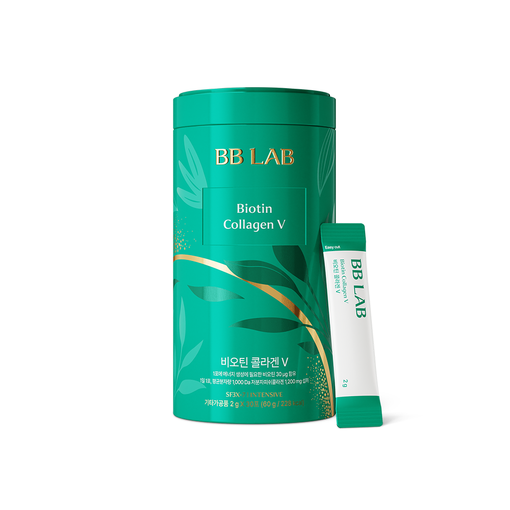 Nutrione BB Lab Biotin Collagen V Intensive 1 Bottle (1-Month Supply) Low-Molecular Fish Collagen Powder