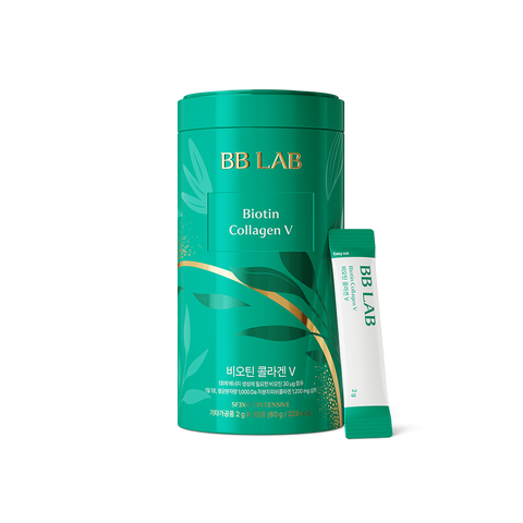 Nutrione BB Lab Biotin Collagen V Intensive 1 Bottle (1-Month Supply) Low-Molecular Fish Collagen Powder