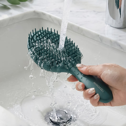 Minoxell Scalp Solution Brush (Shampoo Brush + Dry Brush Multi-Care)