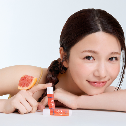 Mentholatum Lip Ice Lip Balm Lemon Strawberry Grapefruit 3.5g (3 Pack)