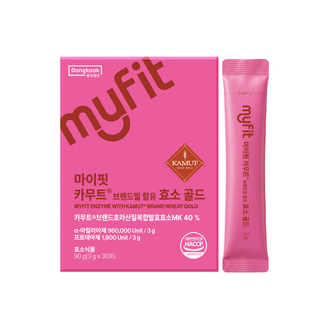 DongKook MyFit Kamut Enzyme Gold Fermented Grain Powder 3g x 30 sticks (3-Pack 3 Months)