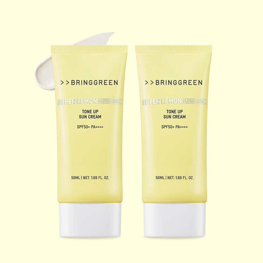 Bringgreen Super Lemon Glutathione Tone Up Sun Cream 50ml Double pack