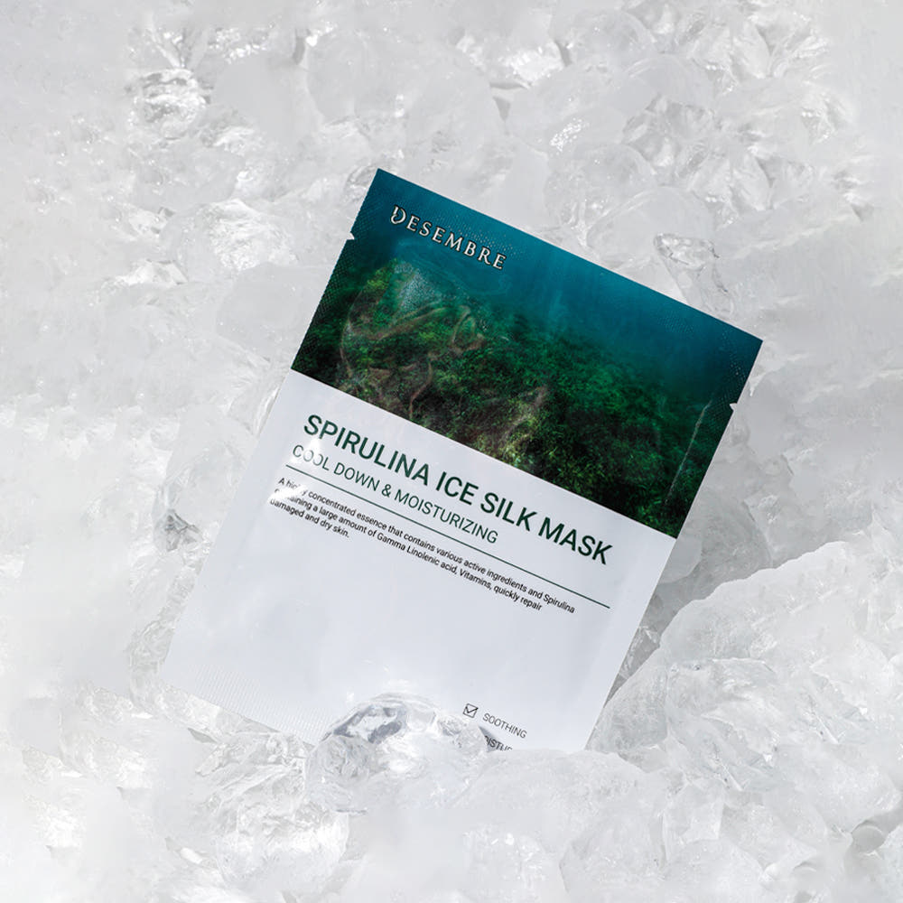 Desembre Spirulina Cica Cooling Hydrating Mask Pack 250ml 10 Sheets