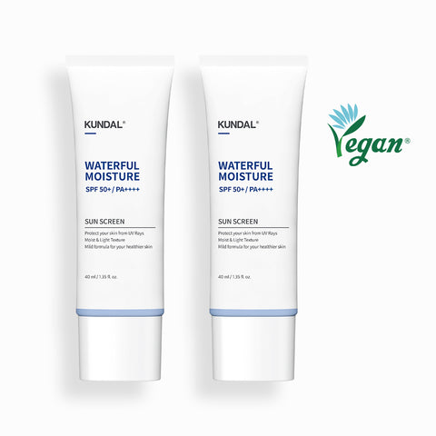 Kundal Daily Waterful Moisture Sun Cream SPF50+ 40ml (2 Pack)