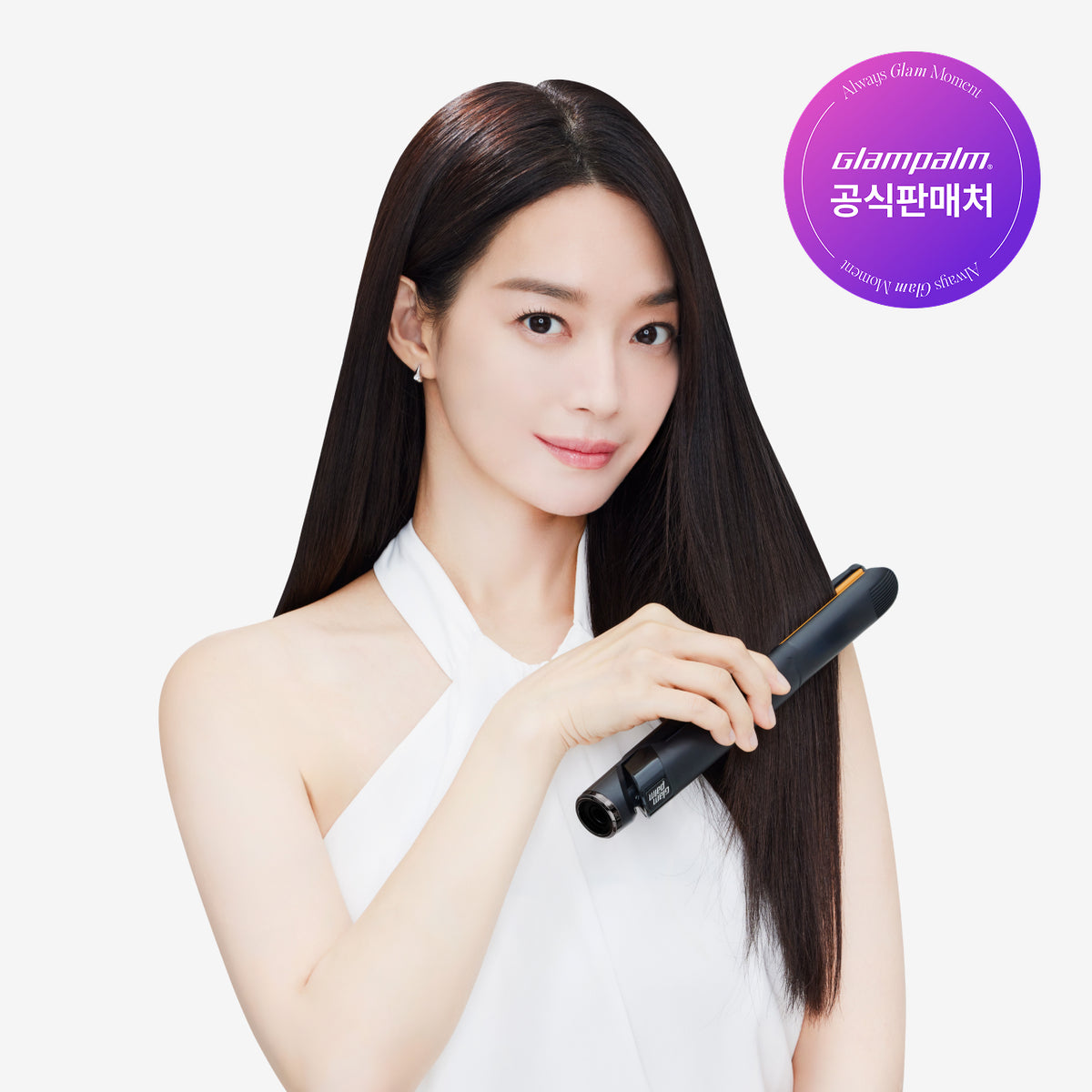 Glampalm Glam Muse Touch Flat Iron GP201TBK 24mm Black
