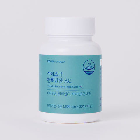 Esther Formula Pantothenic Acid AC (Max 4,000% & 10 Vitamins) 30 Tablets x 10