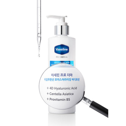 Vaseline Pro Derma Body Lotion Hyaluronic Moisturizing 250ml (2 Pack)