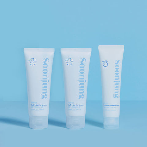 ETUDE SoonJung 3-Piece Intensive Moisture Set (2X Barrier Cream 60ml + Moisture Barrier Cream 75ml x2)