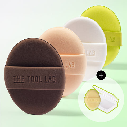 The Tool Lab Premium Puff Best 4P Set (4-Pack Cushion/Regular)