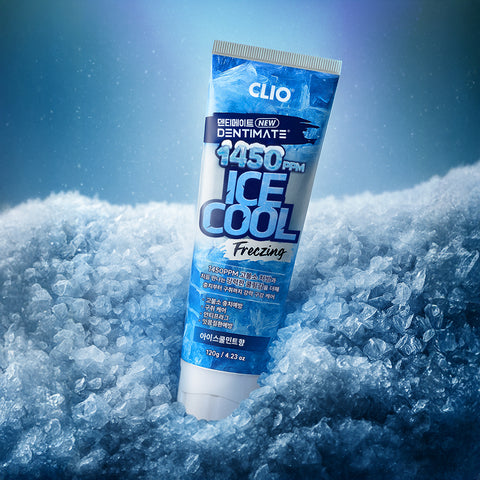 Clio Dentimate 1450 High-Fluoride Ice Cool Toothpaste (Spicy) 120g - 6 Pack