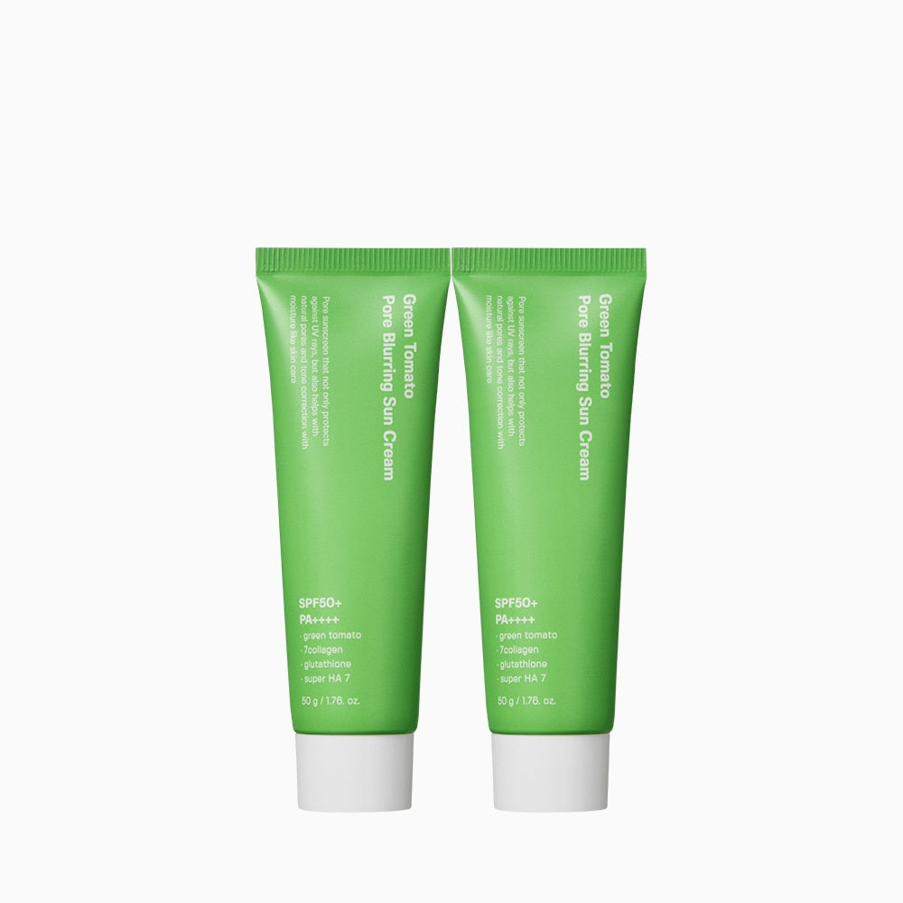 Sungboon Editor Green Tomato Pore Blurring Sun Cream SPF50+ 50ml (2 pack)