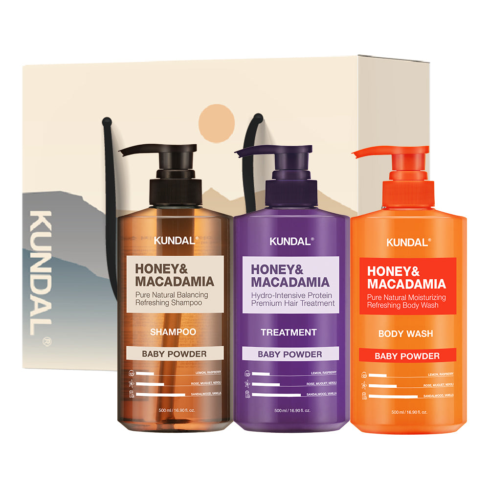 Kundal Holiday 3-Piece Gift Set (Shampoo, Treatment & Body Wash)