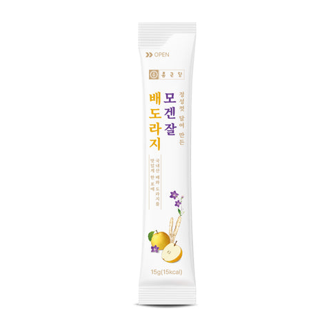 Chongkundang Mogenjal Pear-Doraji Extract Sticks 15g x50 (2 Pack, 100 sticks) Honey, Quince & Ginger