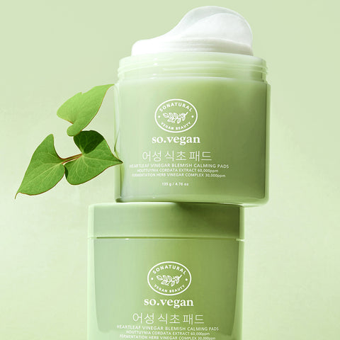 So Natural So Vegan Heartleaf Vinegar Blemish Calming Toner Pads - 70 pads (135 g)