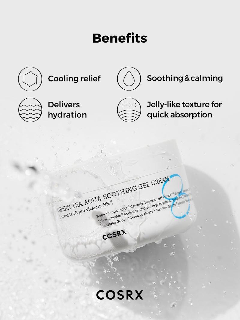 Soonsu Beauty Hydrium Green Tea Aqua Soothing Gel Cream front view