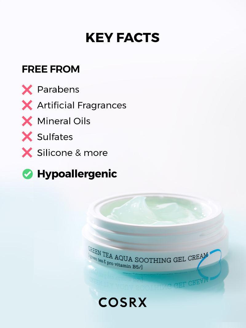 Soonsu Beauty Hydrium Green Tea Aqua Soothing Gel Cream packaging design